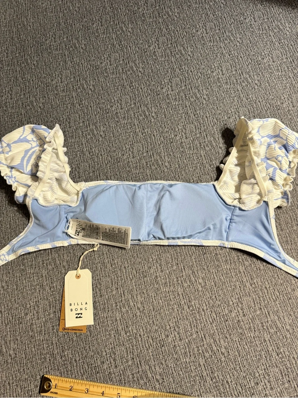 Billabong Beyond the Blue Puff Sleeve Bikini Top
